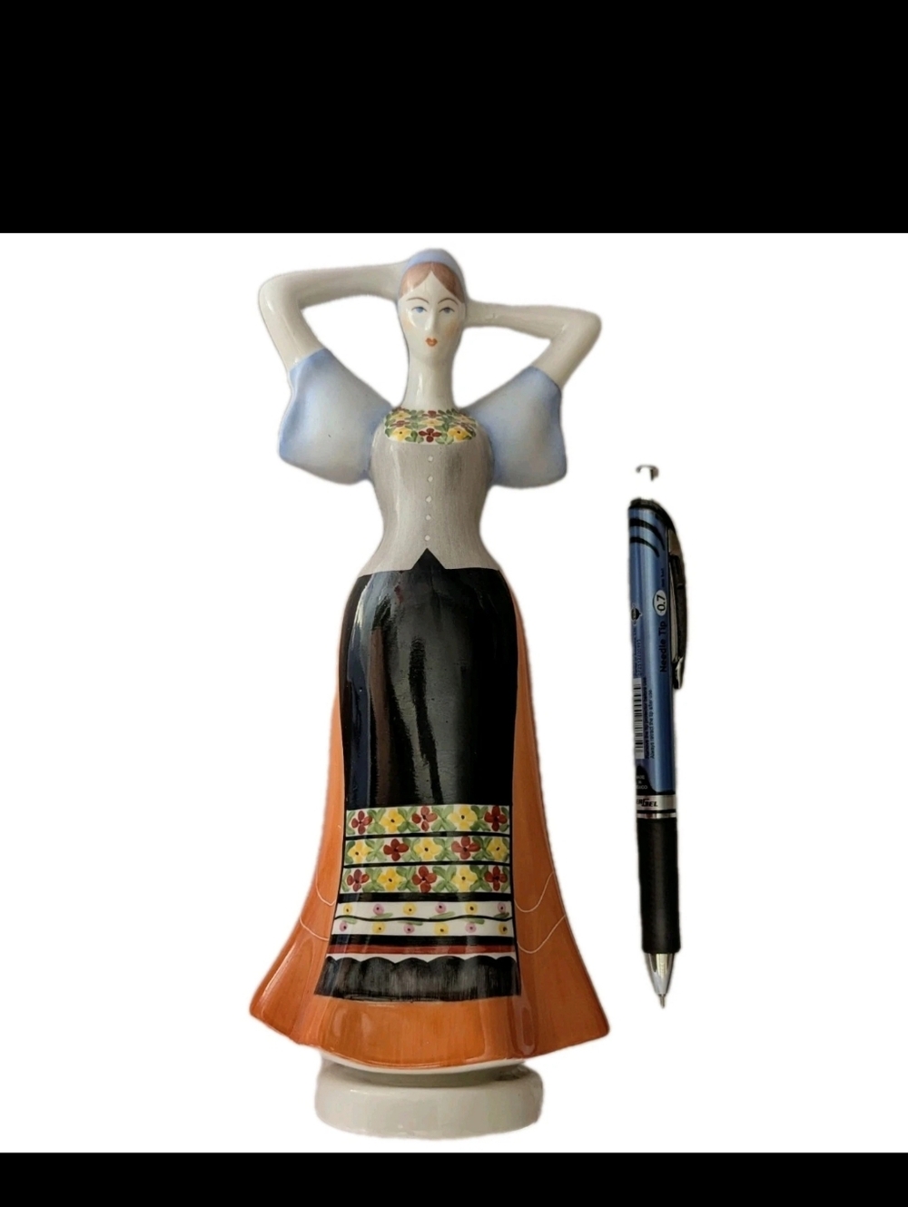 Vintage Porcelain Budapest Hungary Aquincum Figurine Traditional Dress Woman